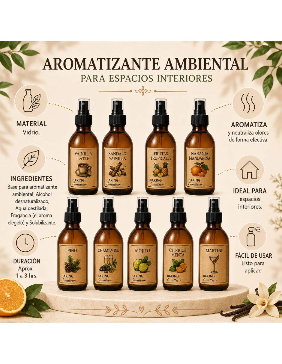 Spray textil Genérico aerosol y ambientador de varios aromas 2