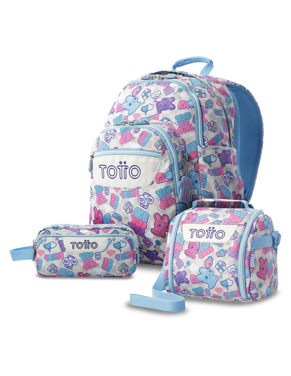 Set mochila escolar Combo Rayol impermeable para niña Set mochila escolar Combo Rayol impermeable para niña