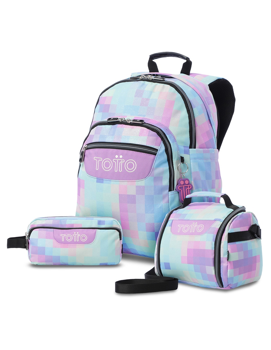 Set mochila escolar Combo Rayol impermeable para niña 1