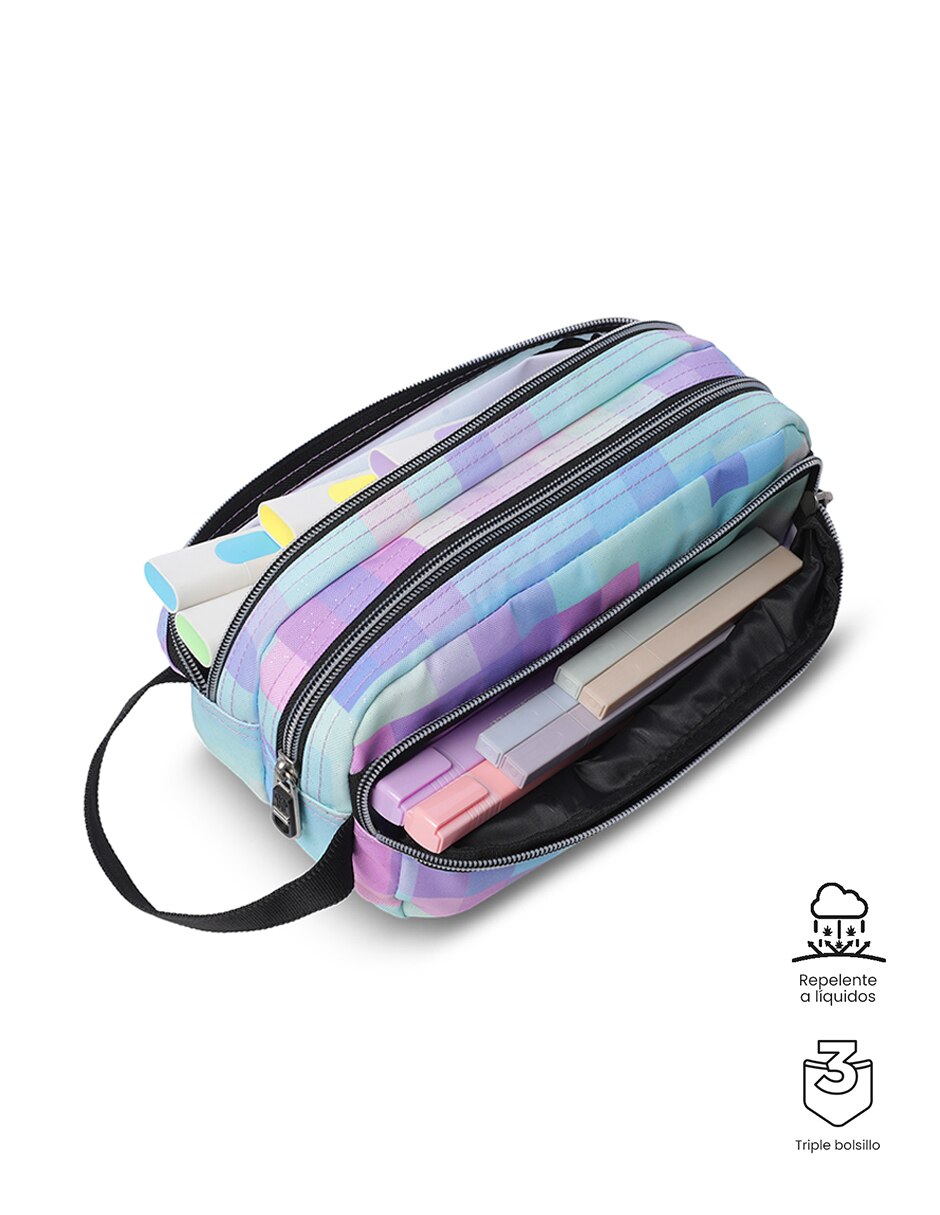 Set mochila escolar Combo Rayol impermeable para niña 3