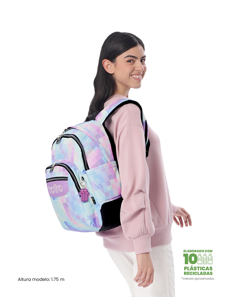 Set mochila escolar Combo Rayol impermeable para niña 7