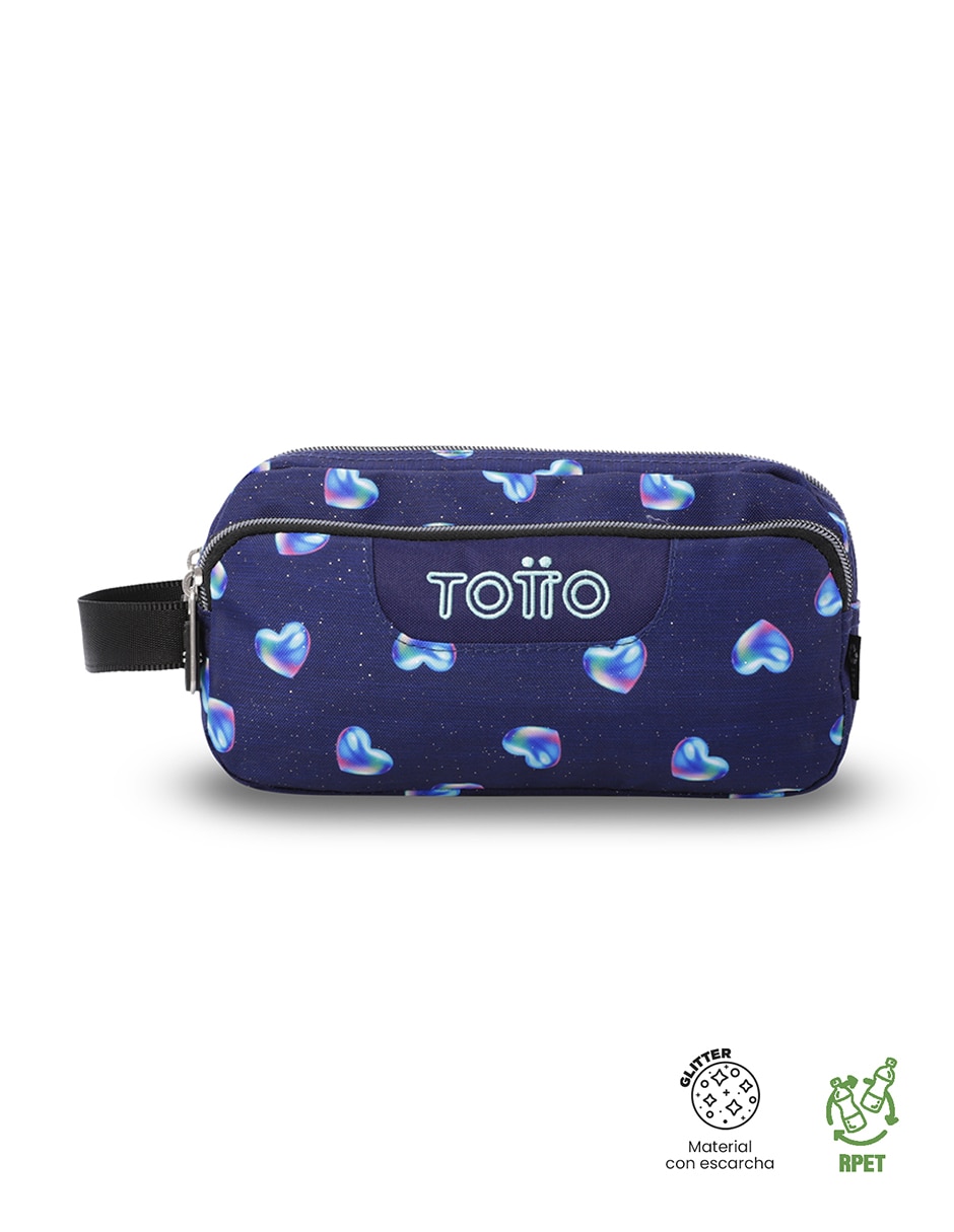 Set mochila escolar Totto Combo Rayol impermeable para niña