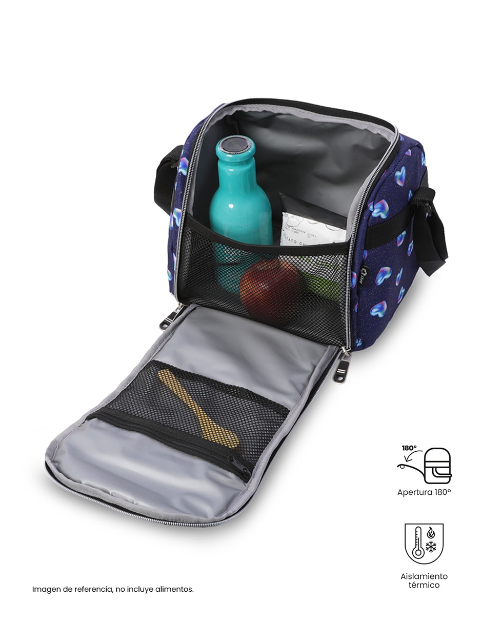 Set mochila escolar Totto Combo Rayol impermeable para niña