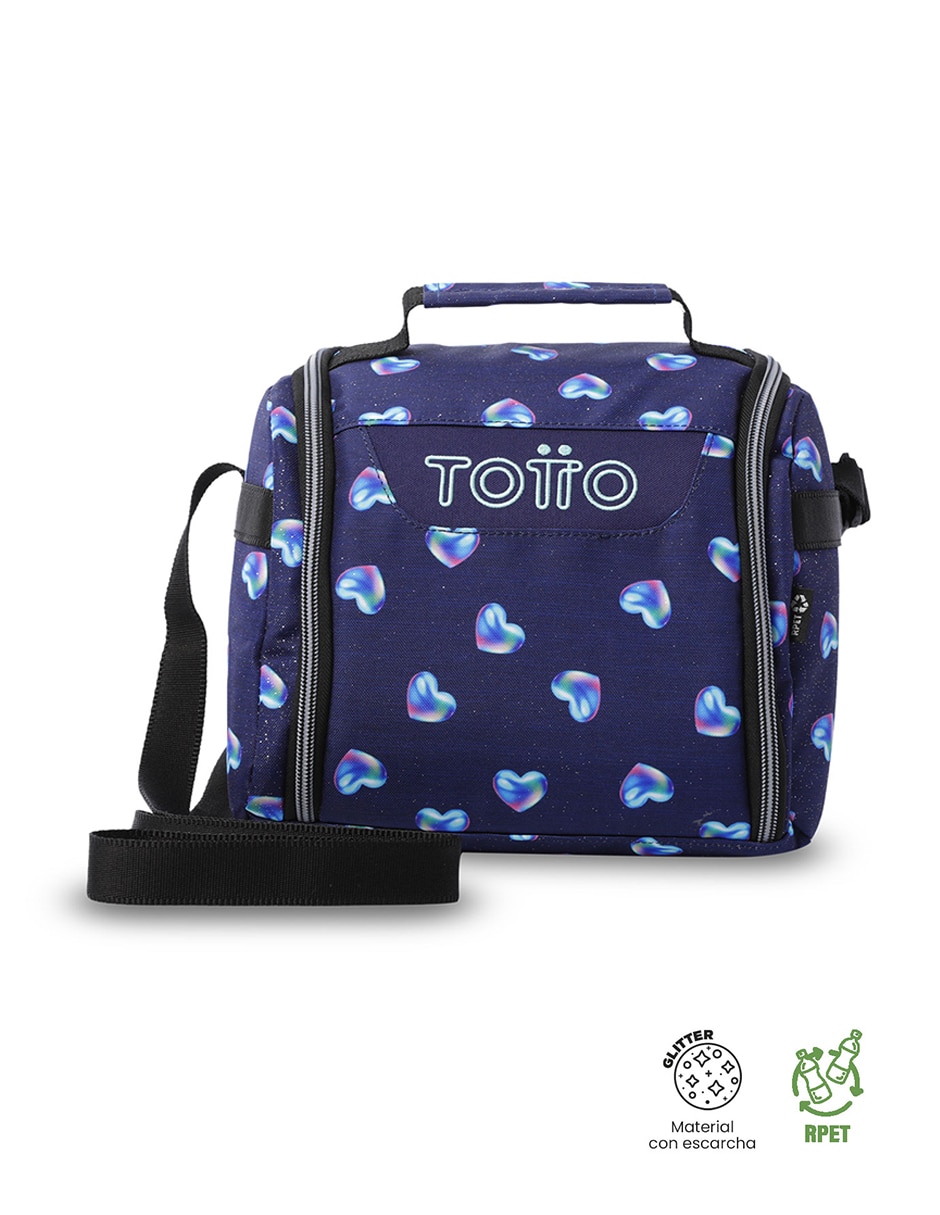 Set mochila escolar Totto Combo Rayol impermeable para niña