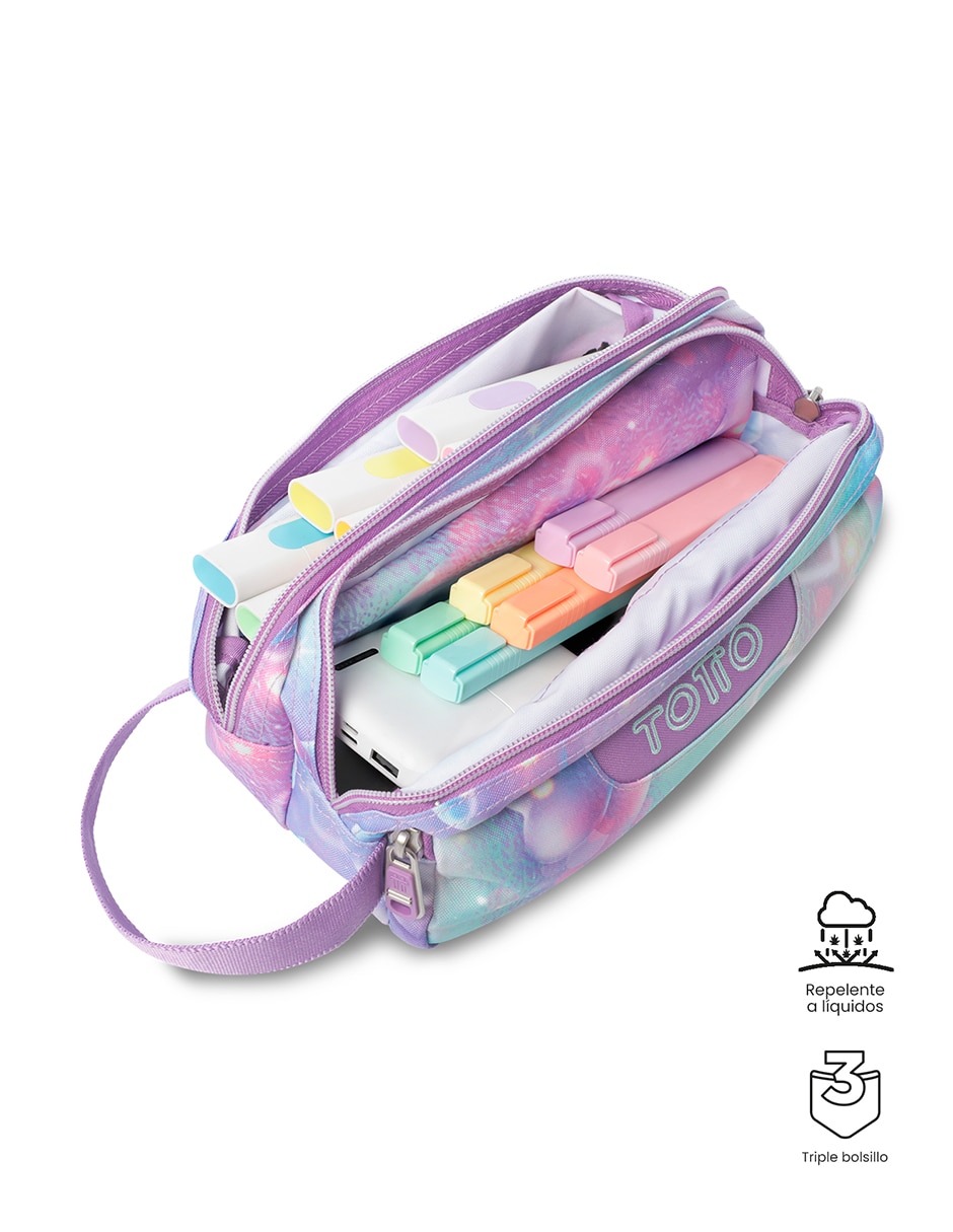 Set mochila escolar Combo Rayol impermeable para niña 3