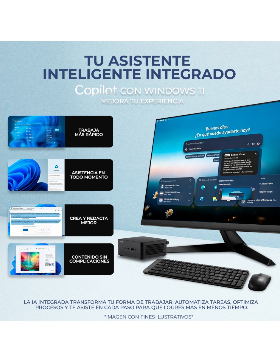 Mini PC CN14P-U732GB1T Intel Core Ultra 7 Integrada 32 GB RAM 1 TB SSD 4