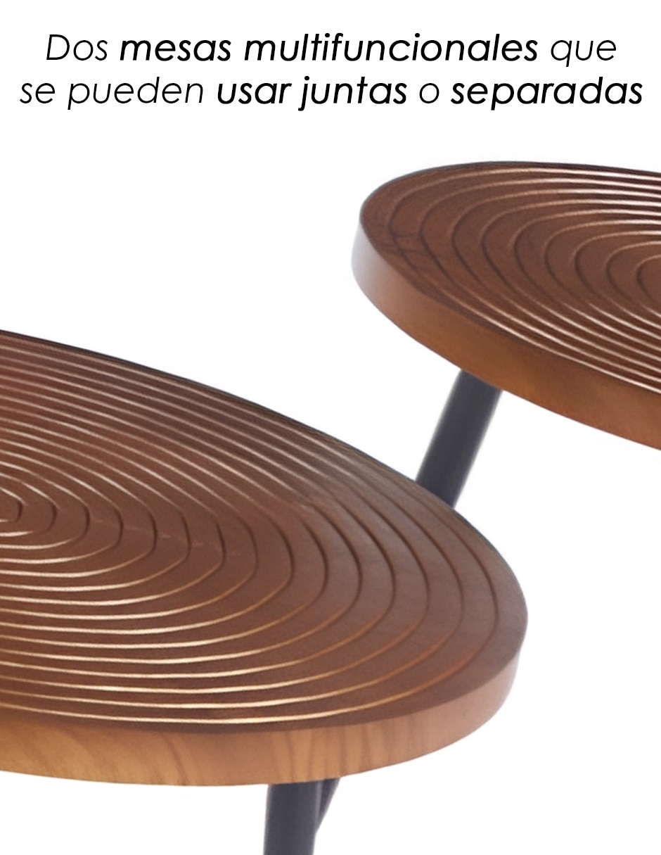 Juego de mesas para sala 2 piezas 3