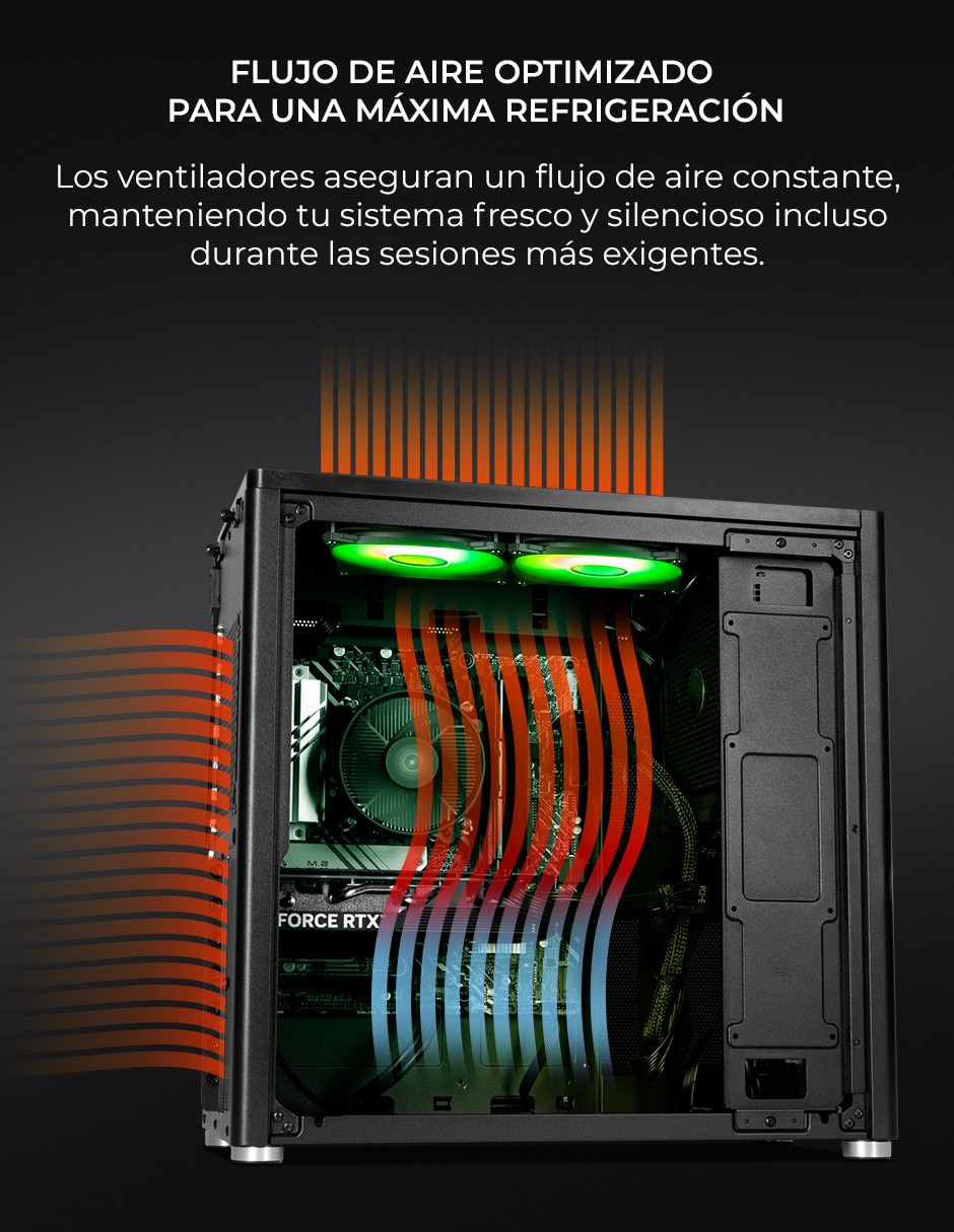 Computadora gamer Hussar Ypi-Hu2400B-560Pm 24 pulgadas Full HD Intel Core i5 Nvidia GeForce RTX 5060 16 Gb RAM 1 Tb Ssd 11
