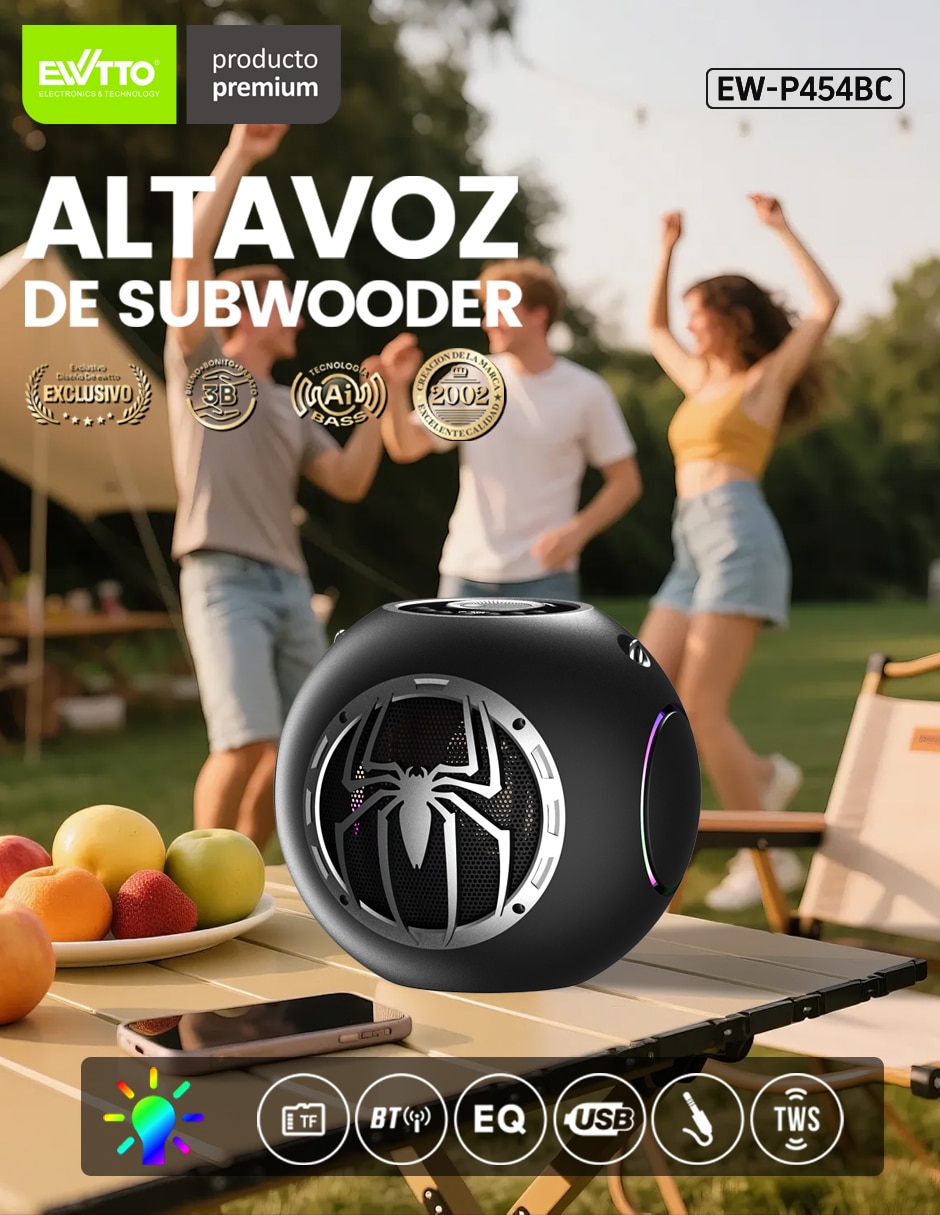 Bocina portátil bluetooth NFC 2