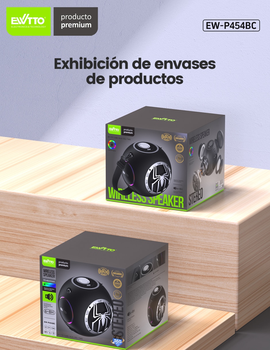 Bocina portátil bluetooth NFC 5