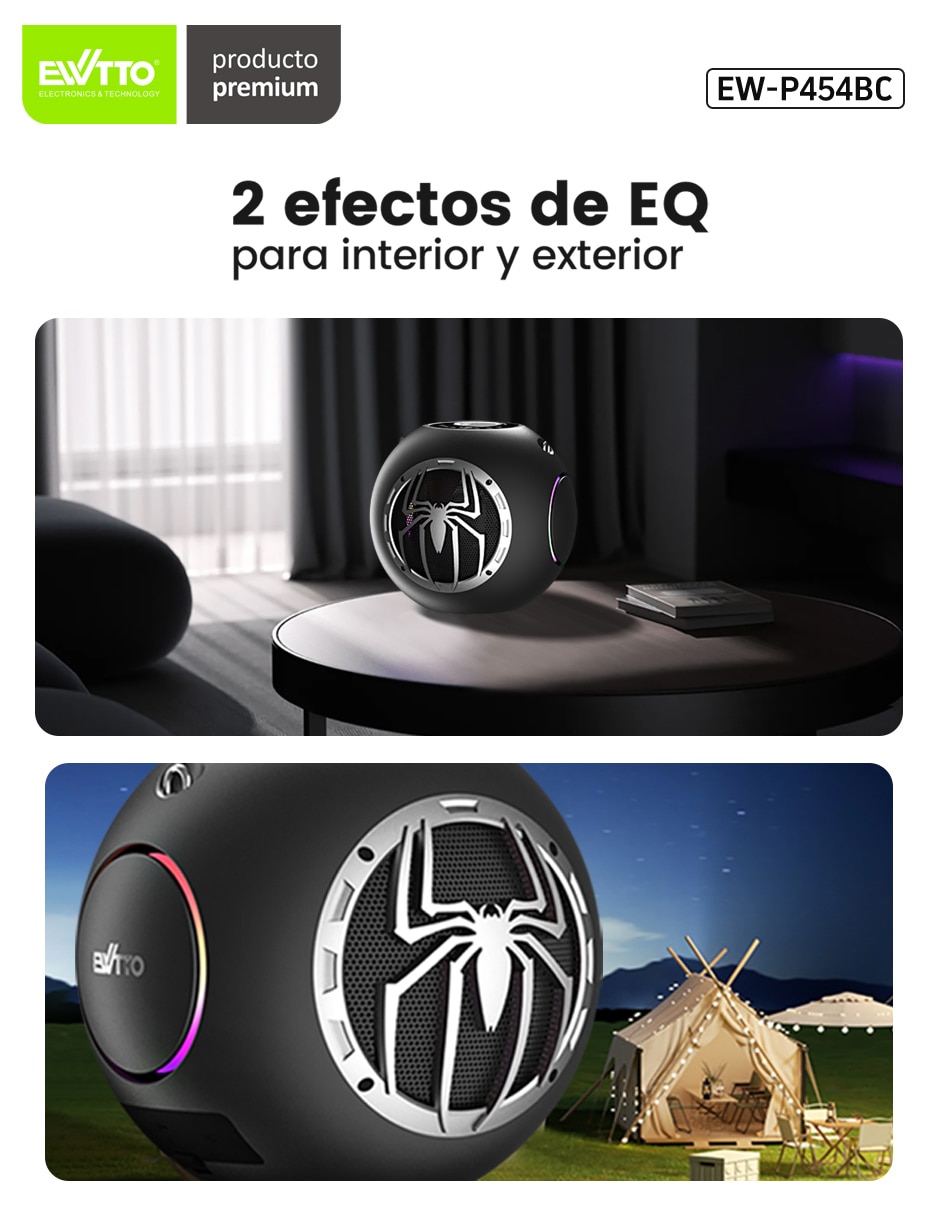 Bocina portátil bluetooth NFC 6
