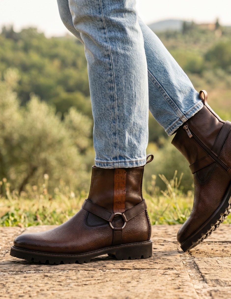 Botín Royal de piel para hombre 2