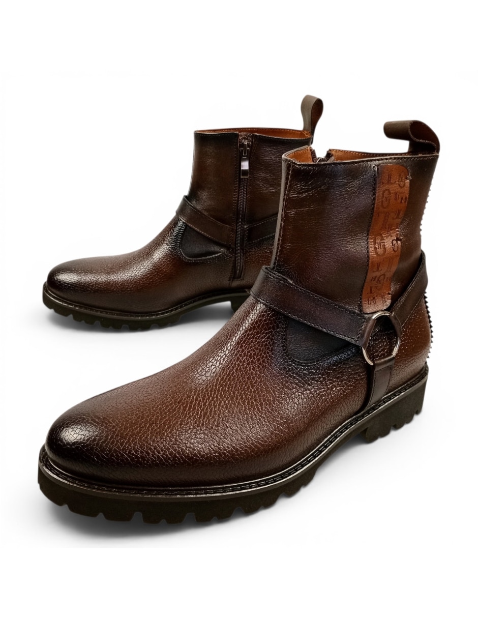 Botín Royal de piel para hombre 6