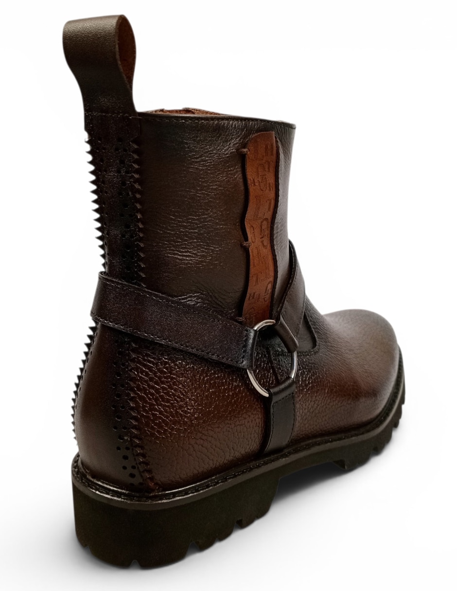Botín Royal de piel para hombre 8