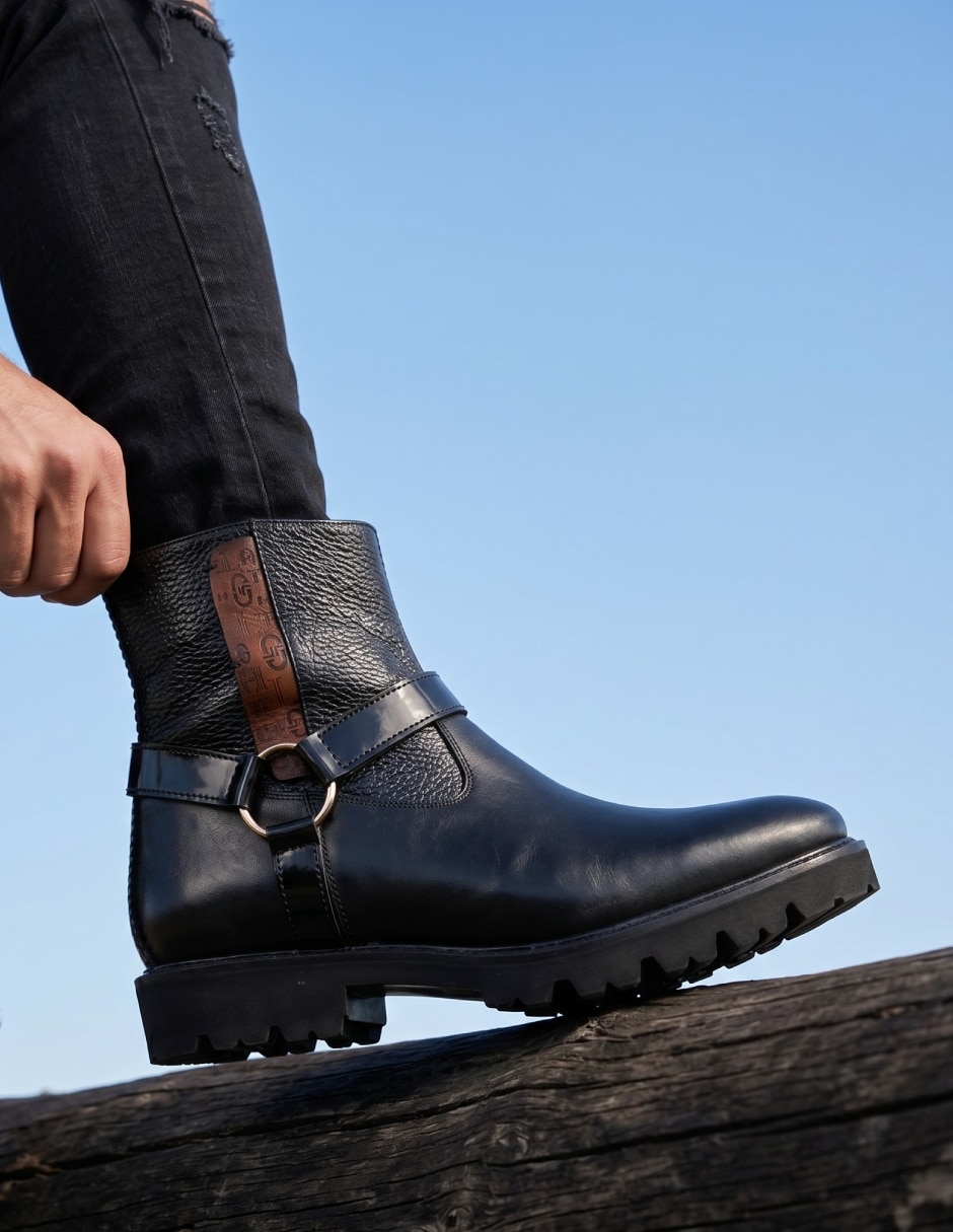 Botín Royal de piel para hombre 2