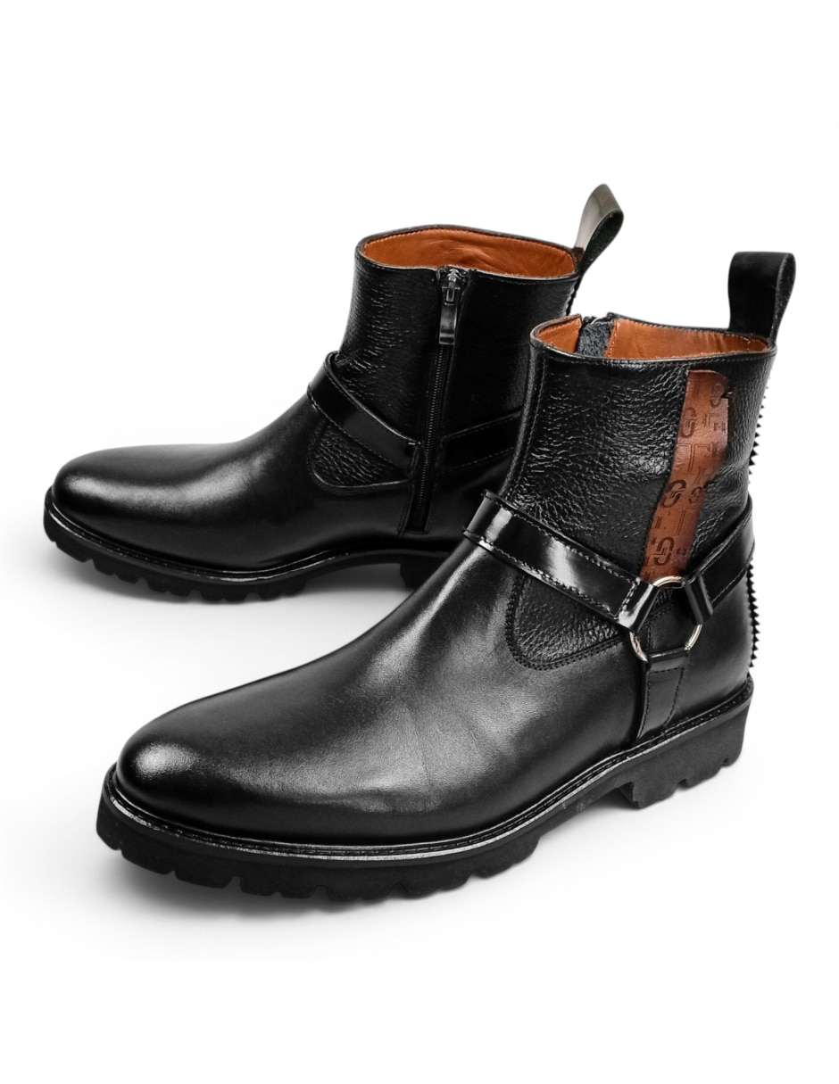 Botín Royal de piel para hombre 4