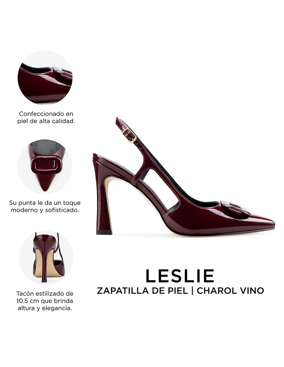 Zapatilla Charol piel 8