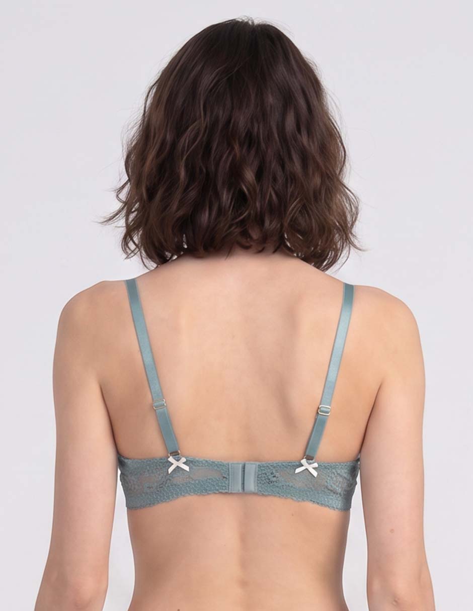 Brassiere demi media copa para mujer 2