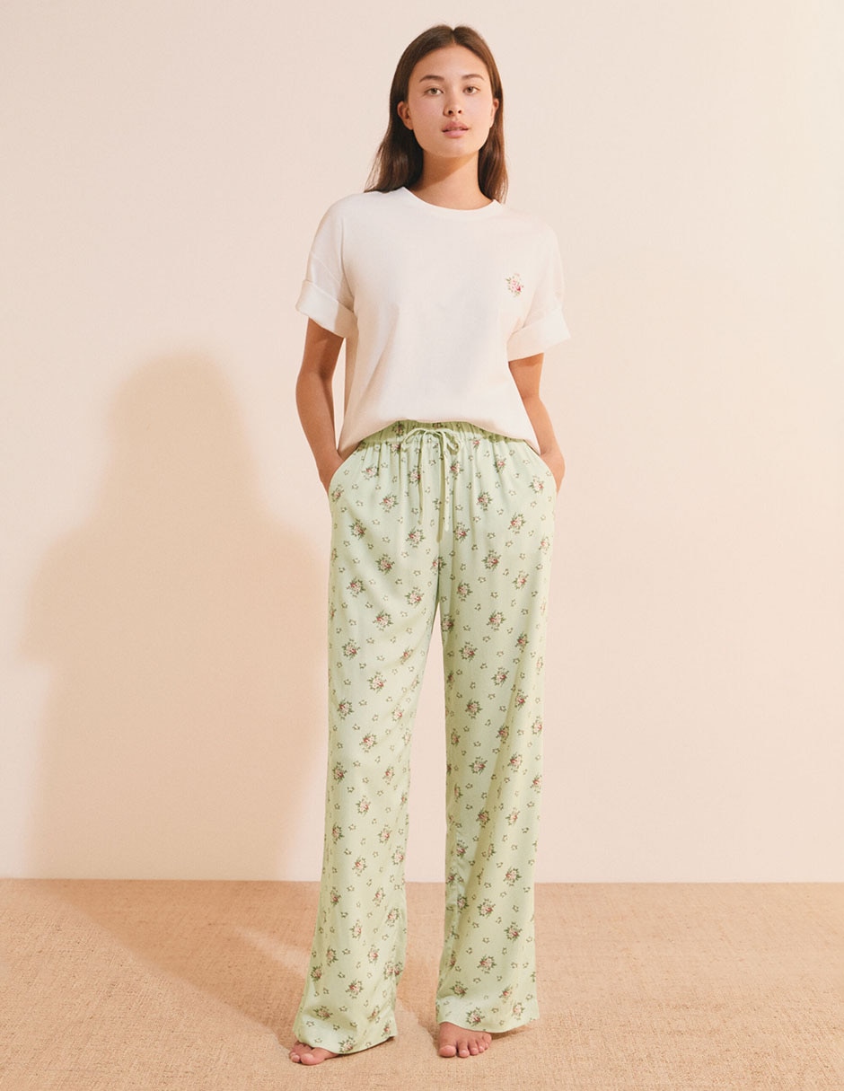 Pantalón pijama de algodón para mujer 5