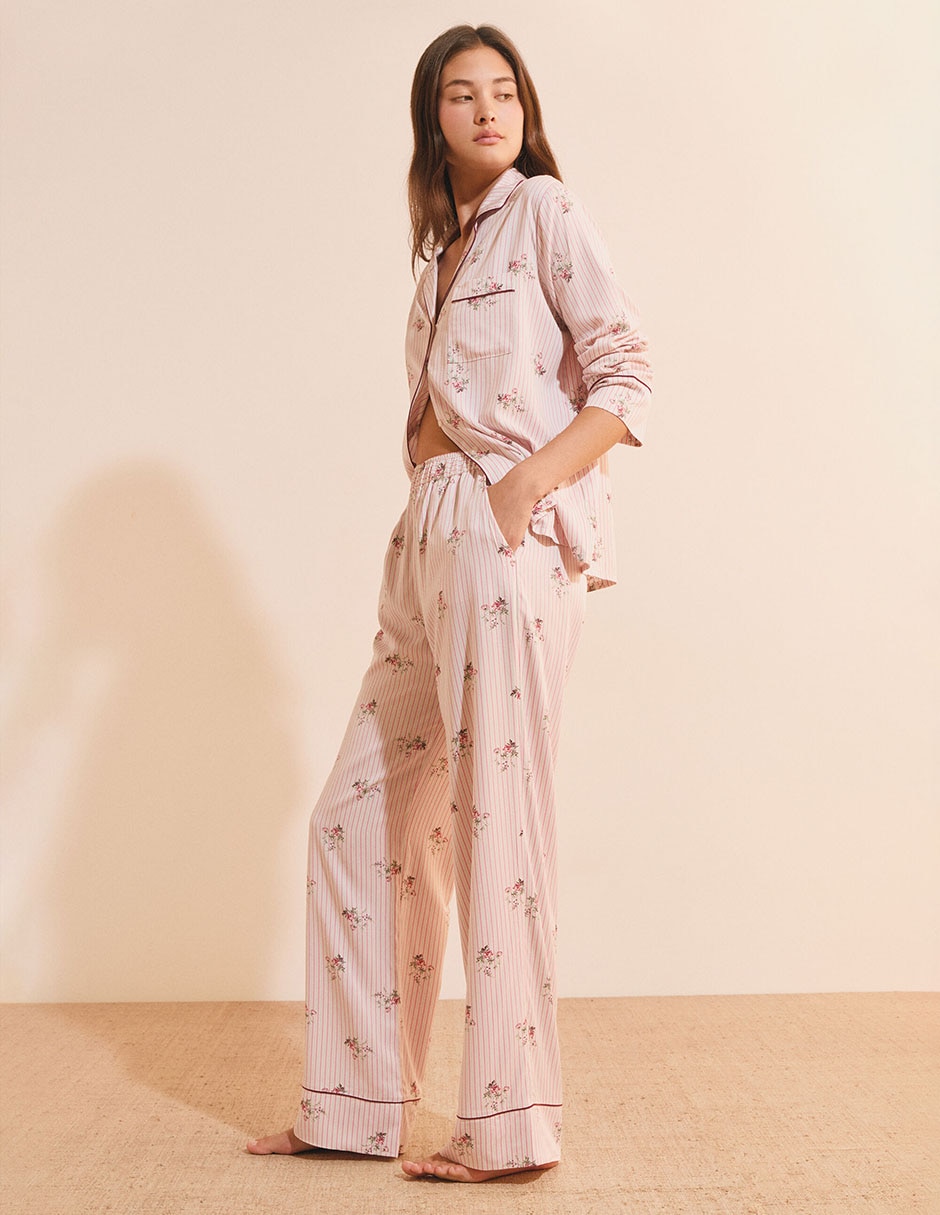 Pantalón pijama de algodón para mujer Pantalón pijama de algodón para mujer