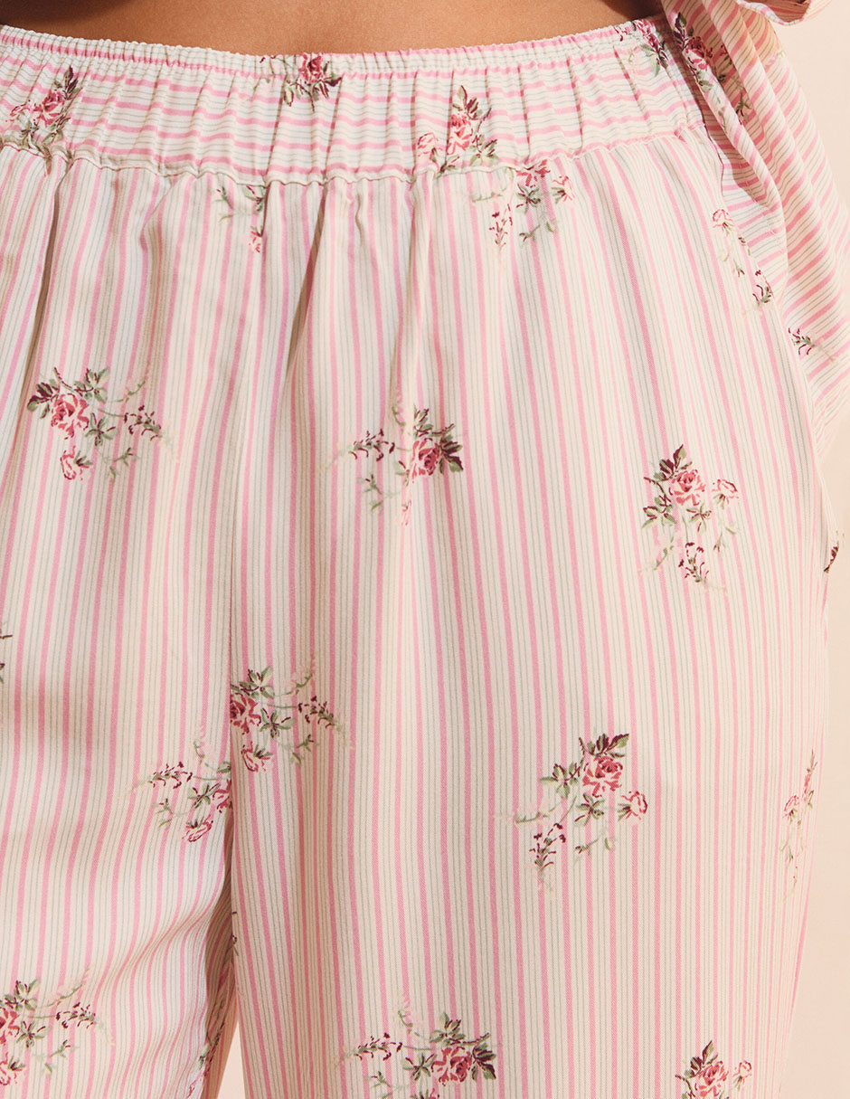 Pantalón pijama de algodón para mujer 2