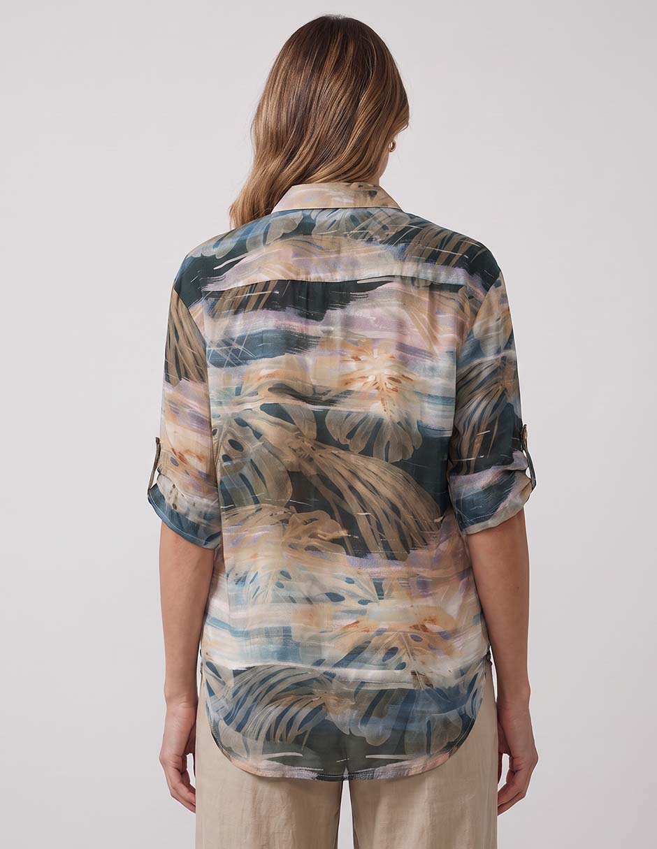 Blusa manga 3/4 para mujer 4
