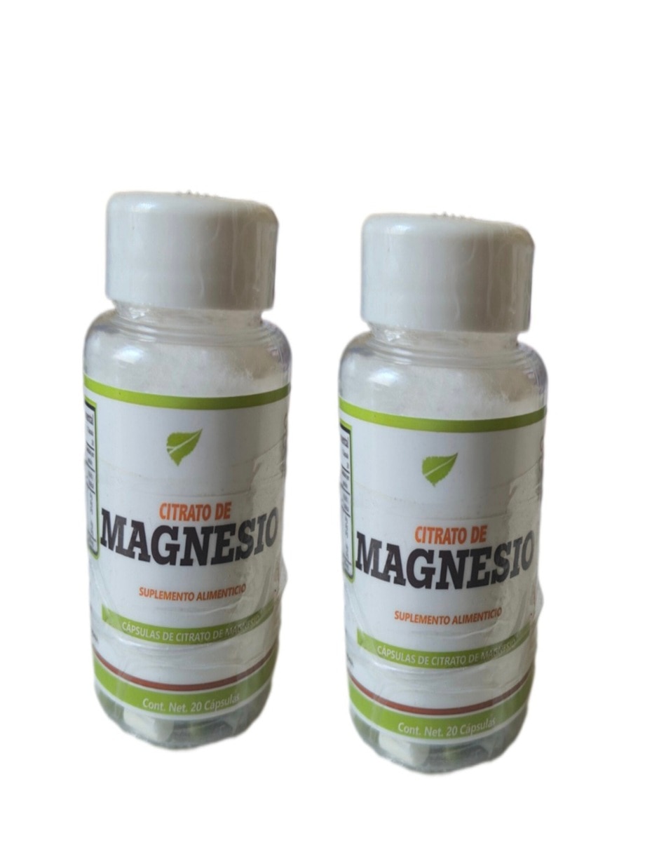 Citrato de magnesio Natural de 40 cápsulas