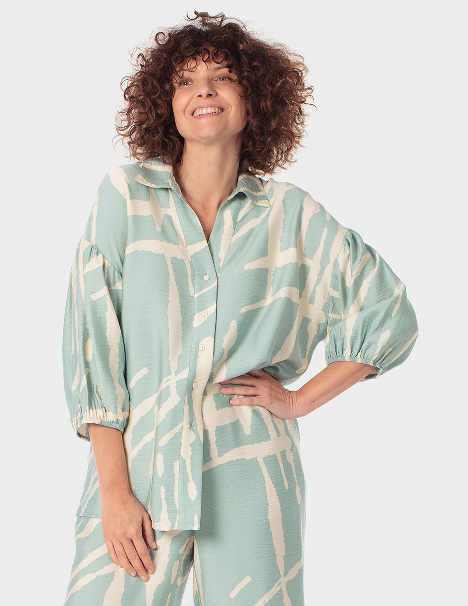 Blusa manga 3/4 para mujer Blusa manga 3/4 para mujer