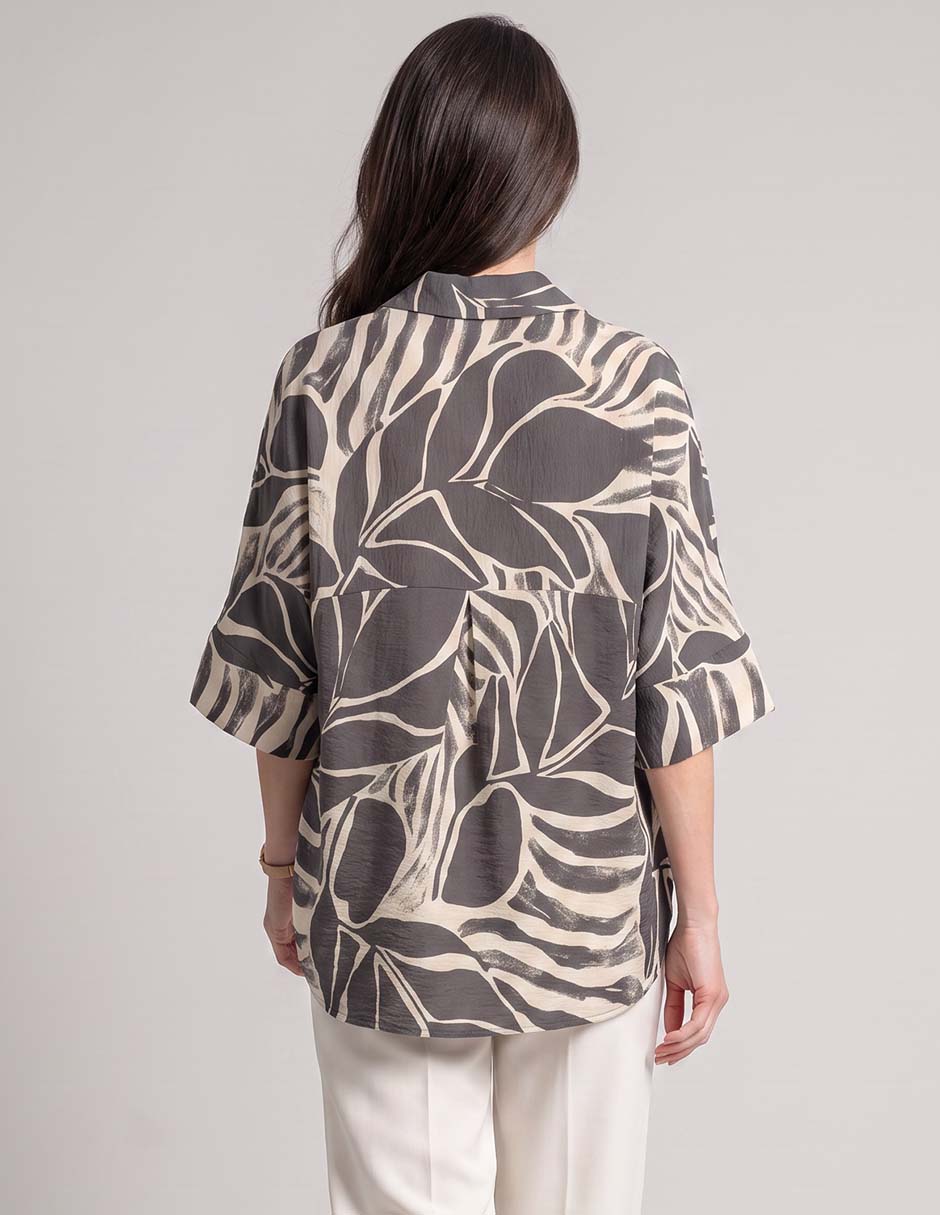 Blusa manga al codo para mujer 4