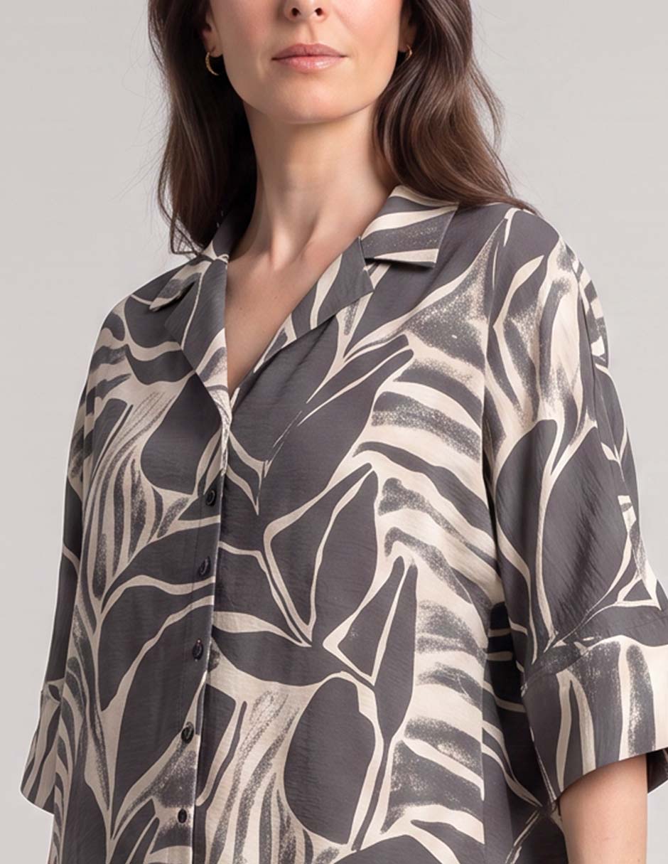 Blusa manga al codo para mujer 5