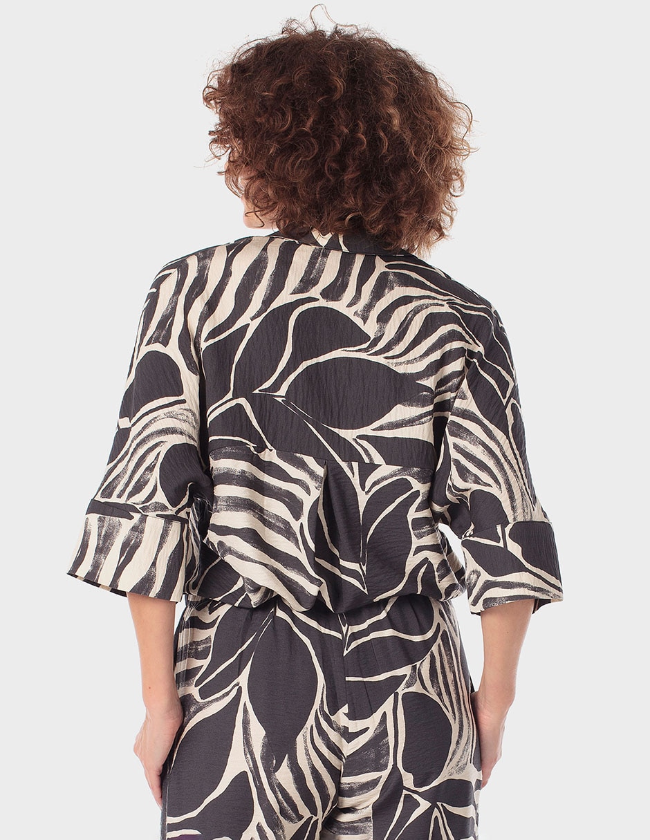 Blusa manga al codo para mujer 2
