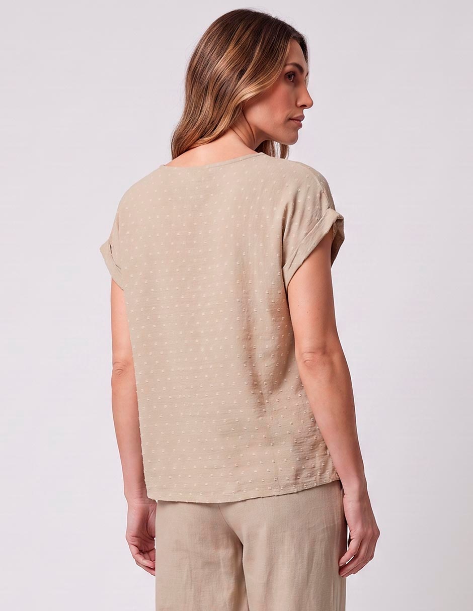 Blusa manga corta para mujer 2