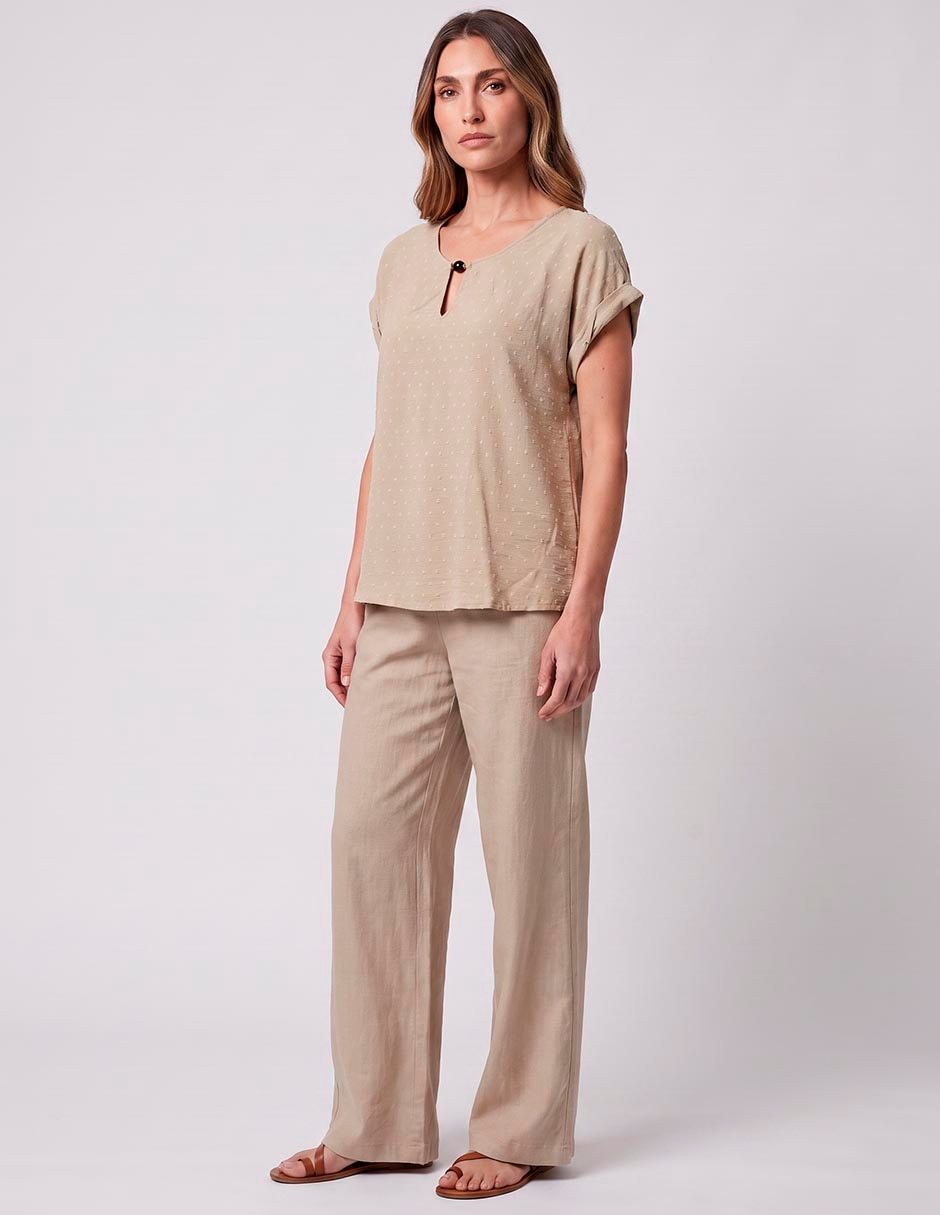 Blusa manga corta para mujer 3