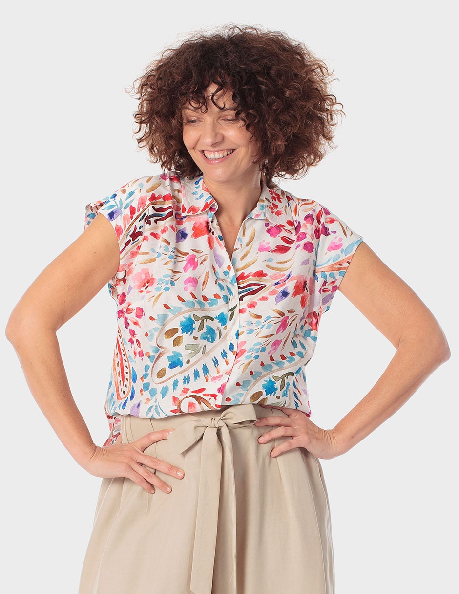 Blusa manga corta para mujer Blusa manga corta para mujer