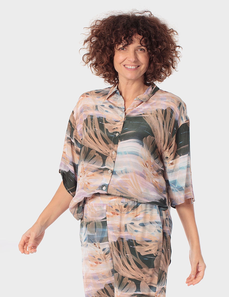 Blusa manga 3/4 para mujer