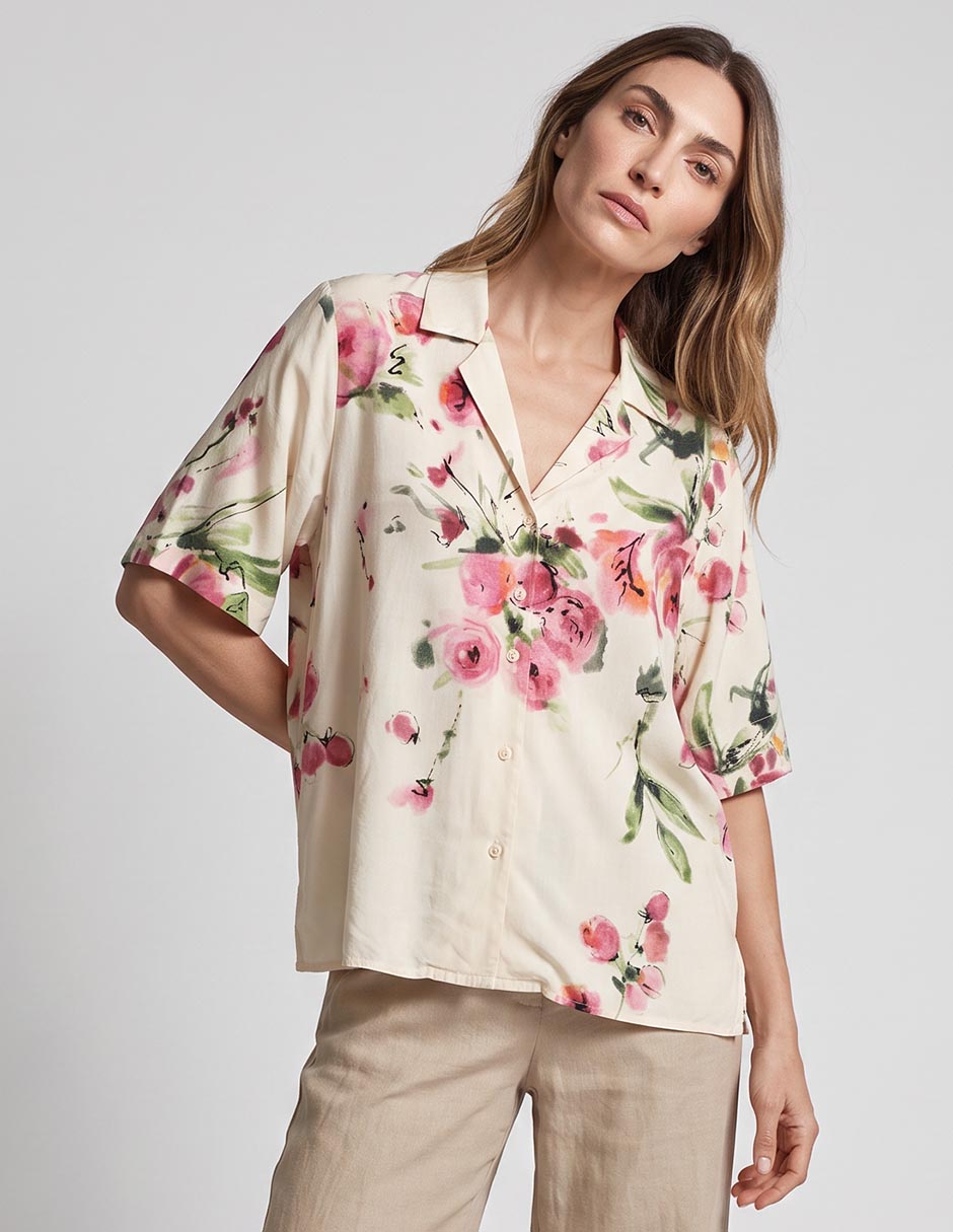 Blusa manga al codo para mujer Blusa manga al codo para mujer