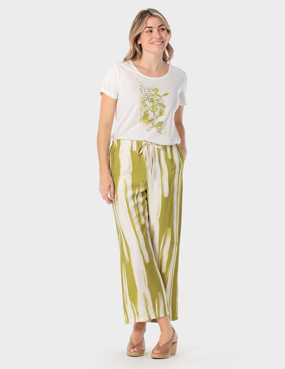 Playera manga corta cuello redondo para mujer 3