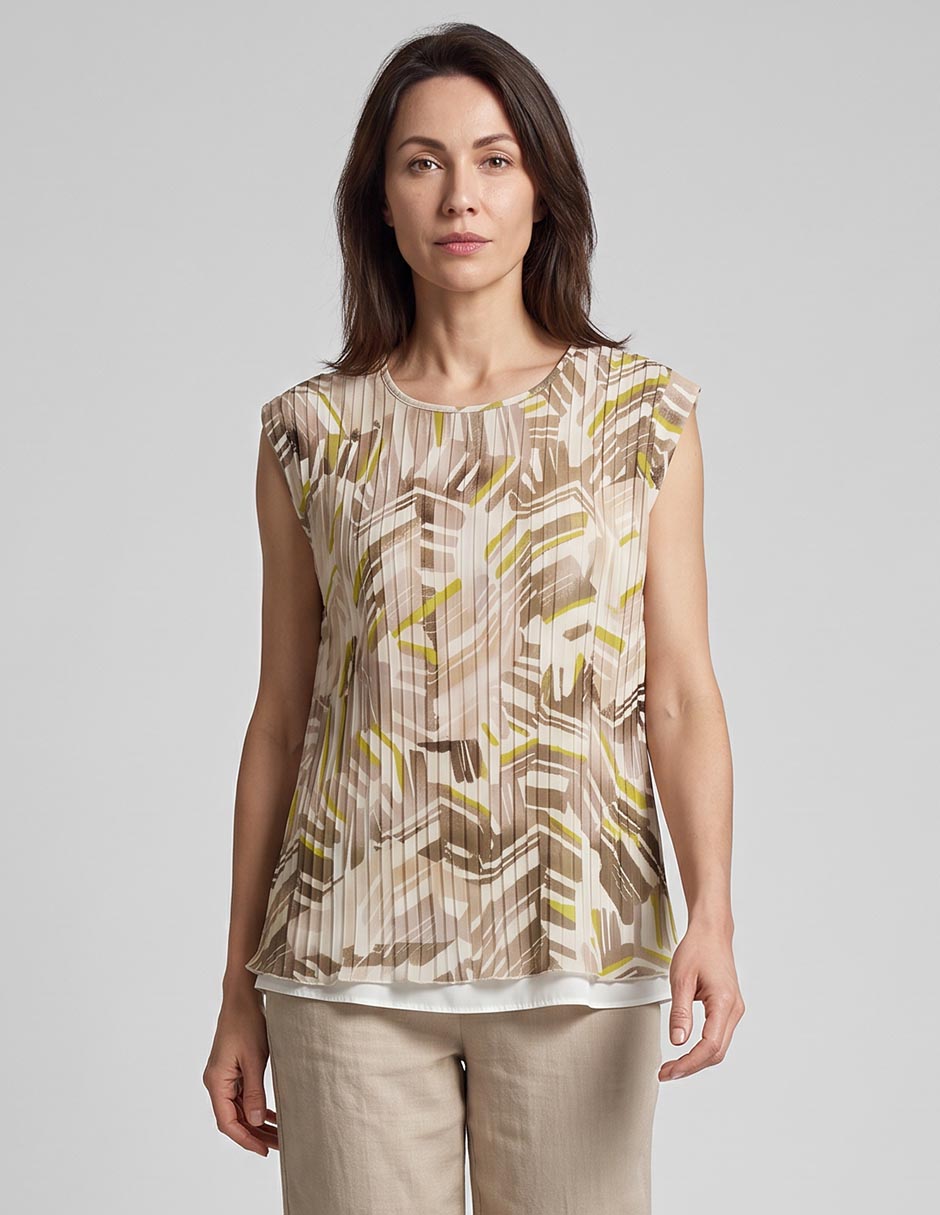 Blusa manga corta para mujer