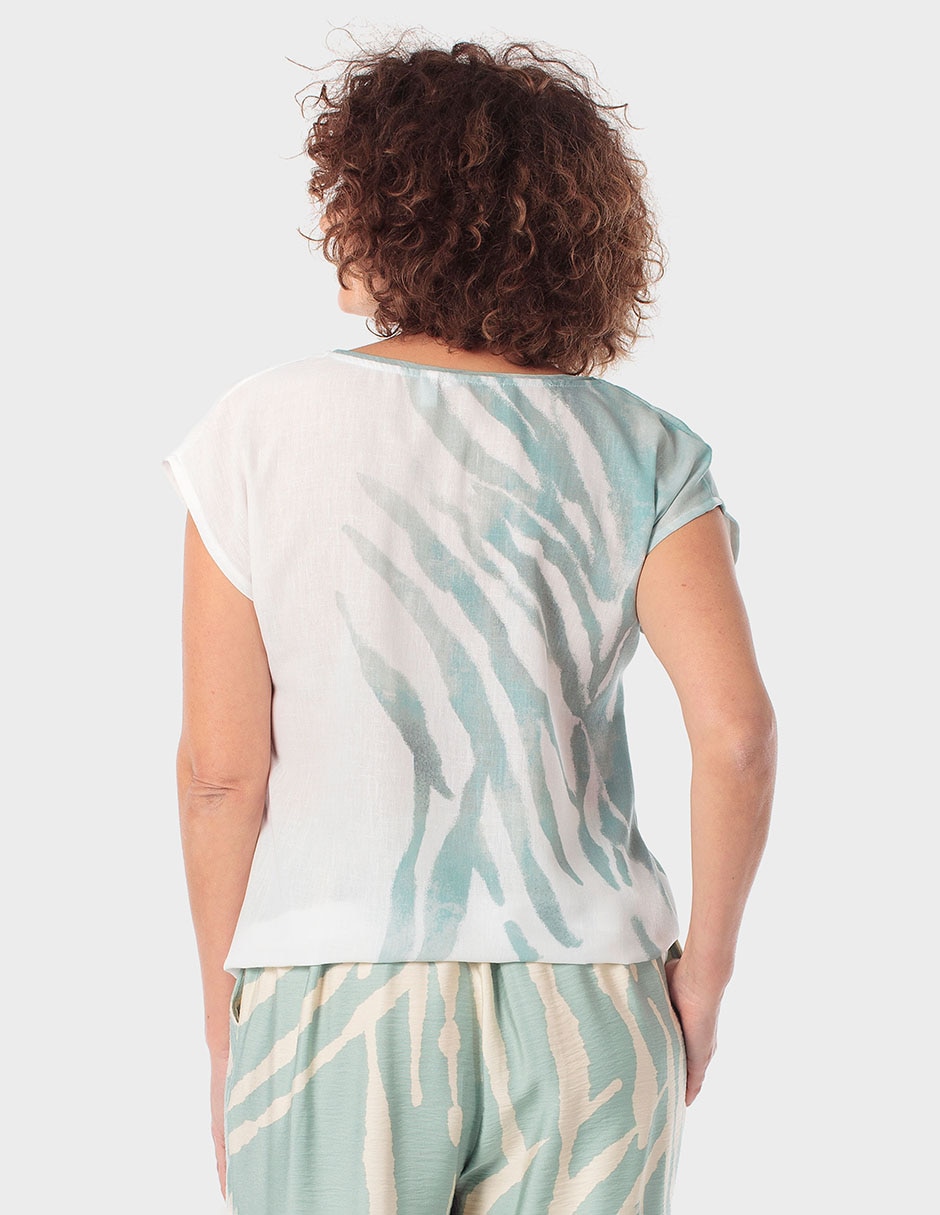 Blusa manga corta para mujer 2