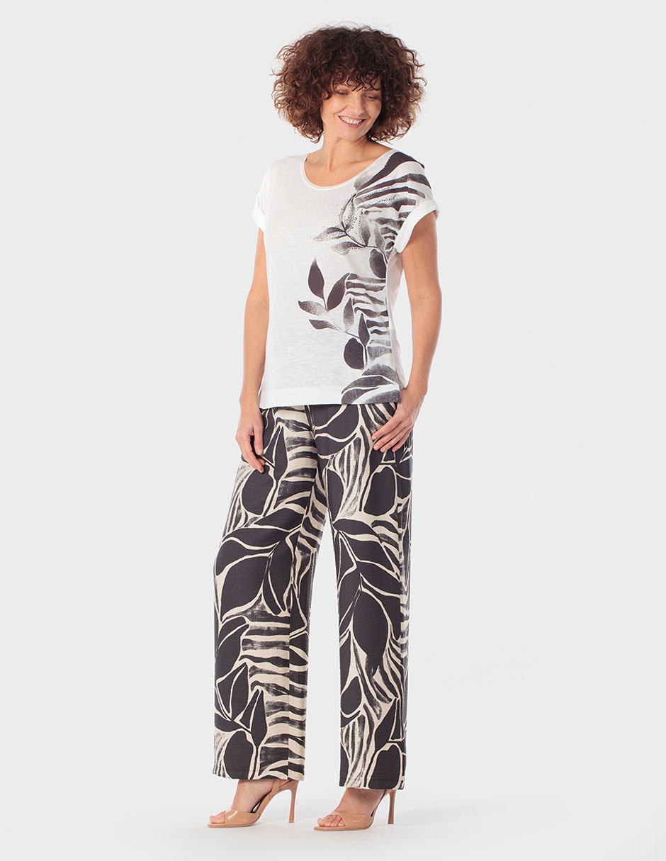 Playera manga corta cuello redondo para mujer 3