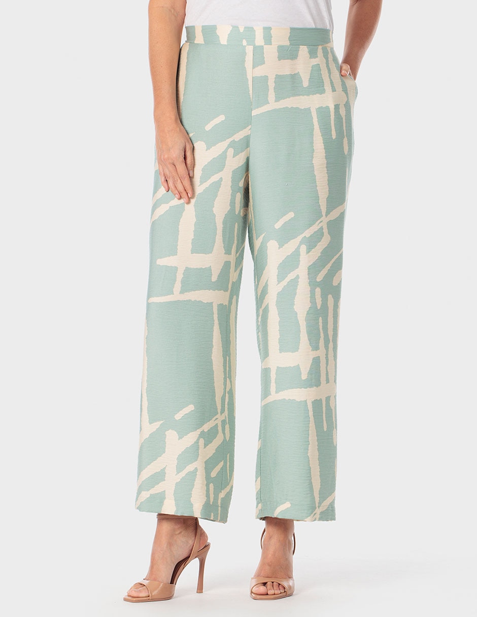 Pantalón recto wide leg para mujer Pantalón recto wide leg para mujer