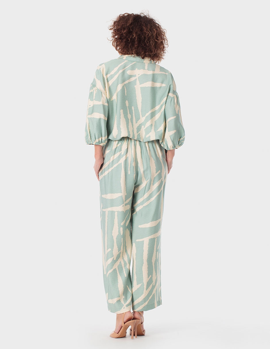 Pantalón recto wide leg para mujer 2