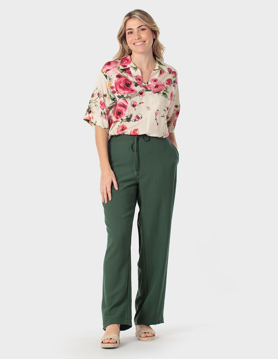Pantalón punt roma straight para mujer