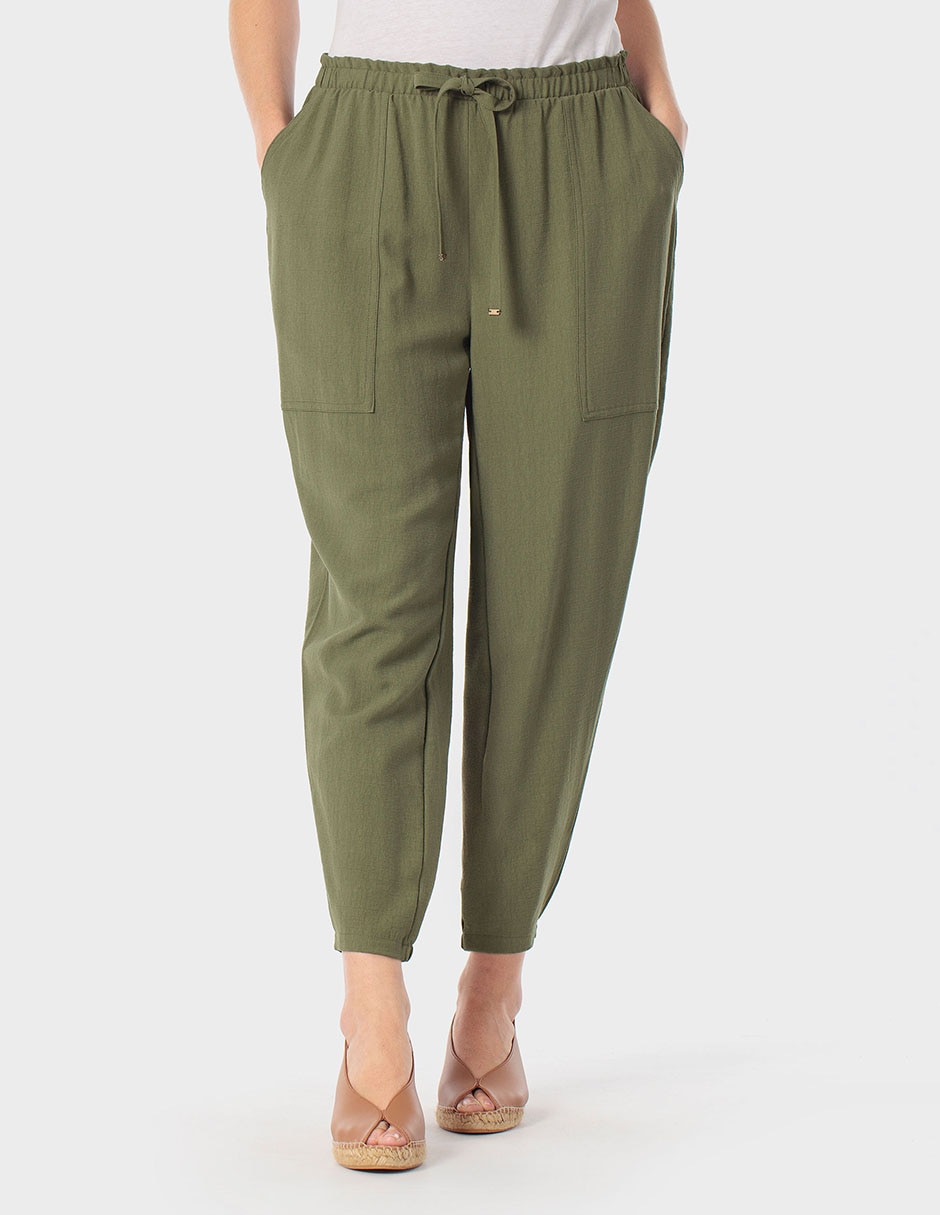 Pantalón jogger Punt Roma slim para mujer