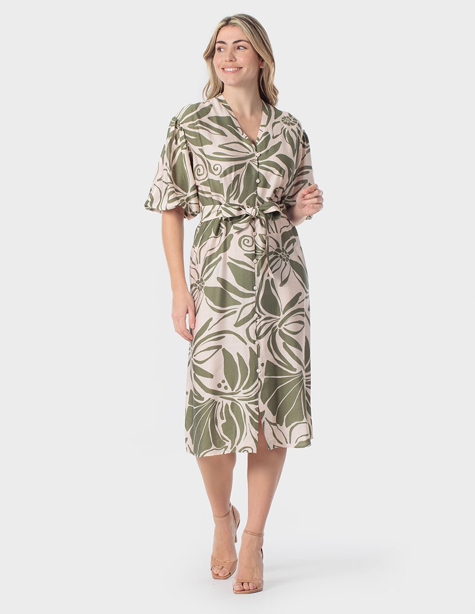 Vestido midi casual para mujer Vestido midi casual para mujer