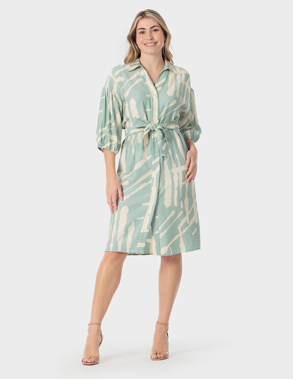 Vestido a la rodilla casual Punt Roma para mujer