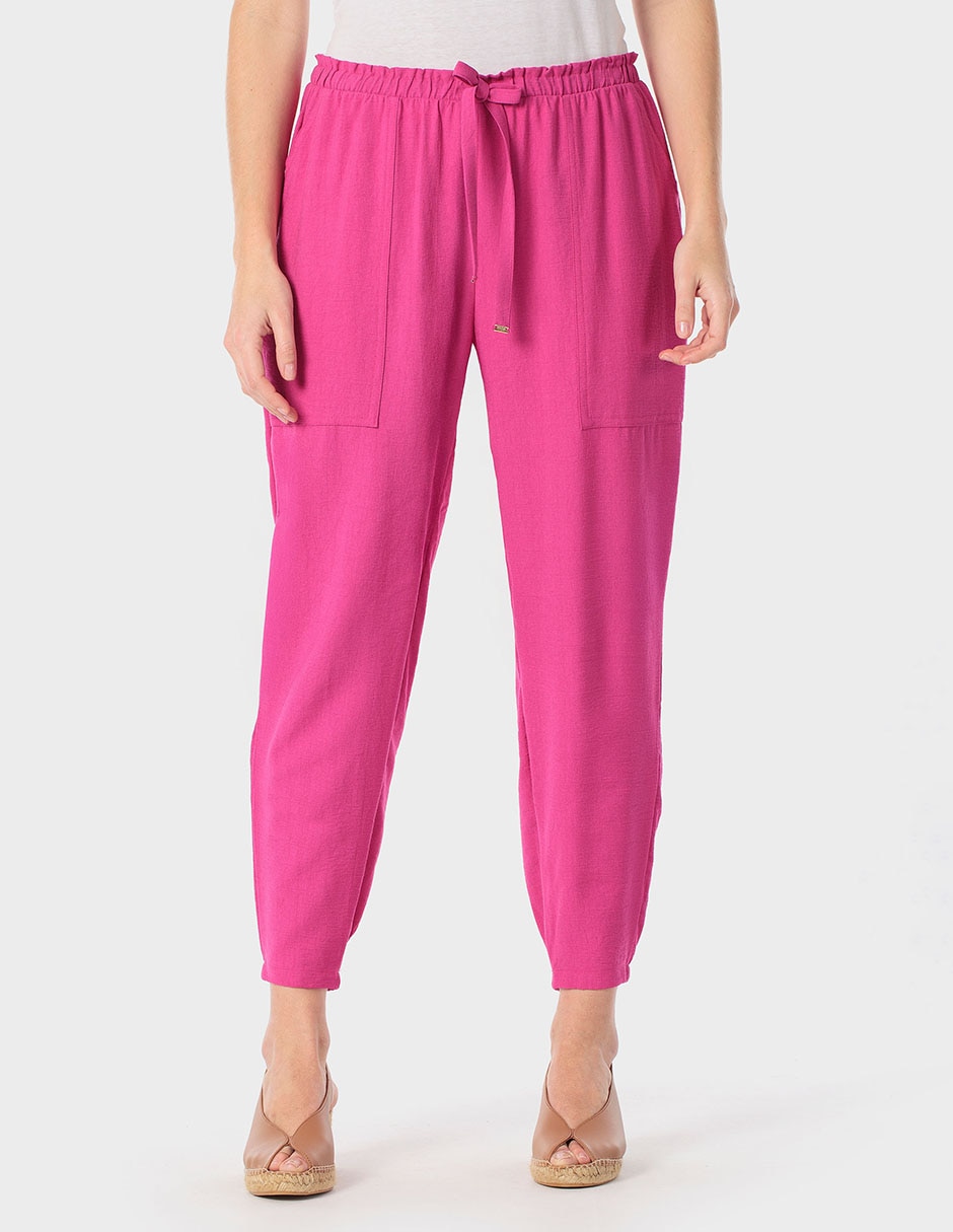 Pantalón capri regular para mujer