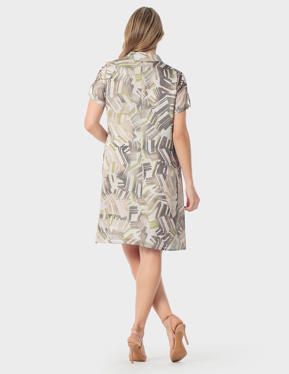 Vestido arriba rodilla casual para mujer 2