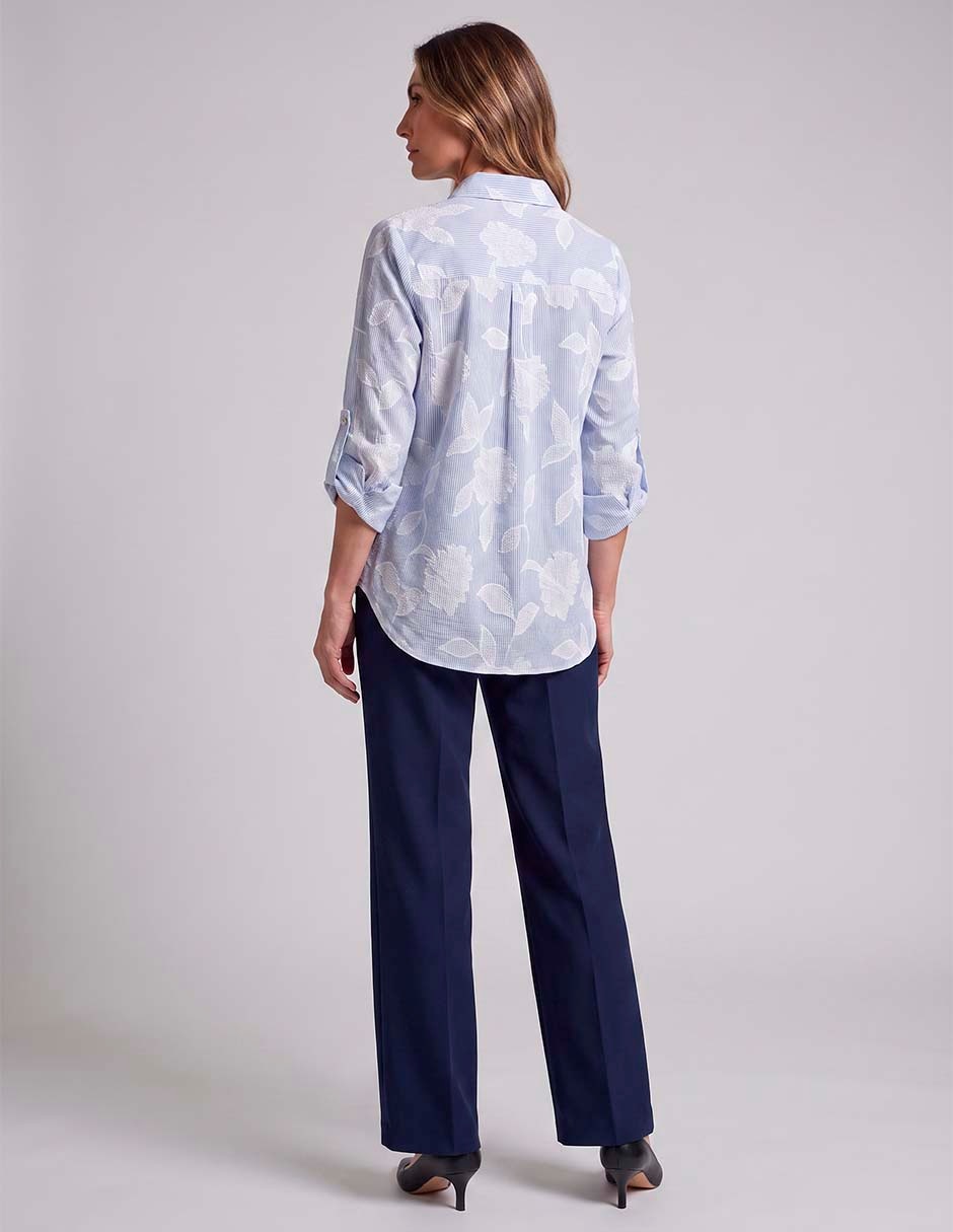 Blusa camisera manga larga para mujer 3