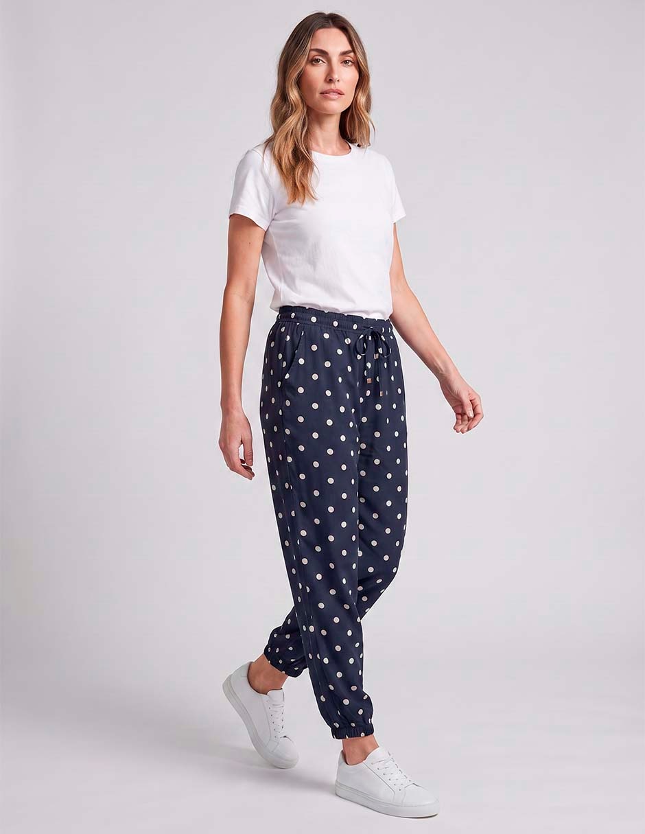 Pantalón easy pant estampado lunares para mujer 3